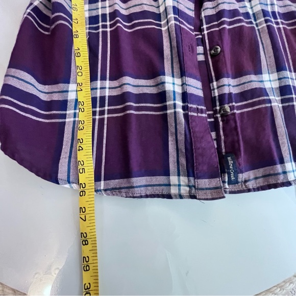 Magellan Woman’s  Purple Plaid Flannel Button-Up Shirt EXC - Picture 4 of 7